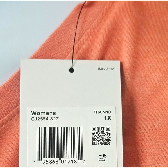 NIKE TRAINGING Plus Size Logo Print Short Sleeve Tee 1X With Dri-Fit - Picture 10 of 12